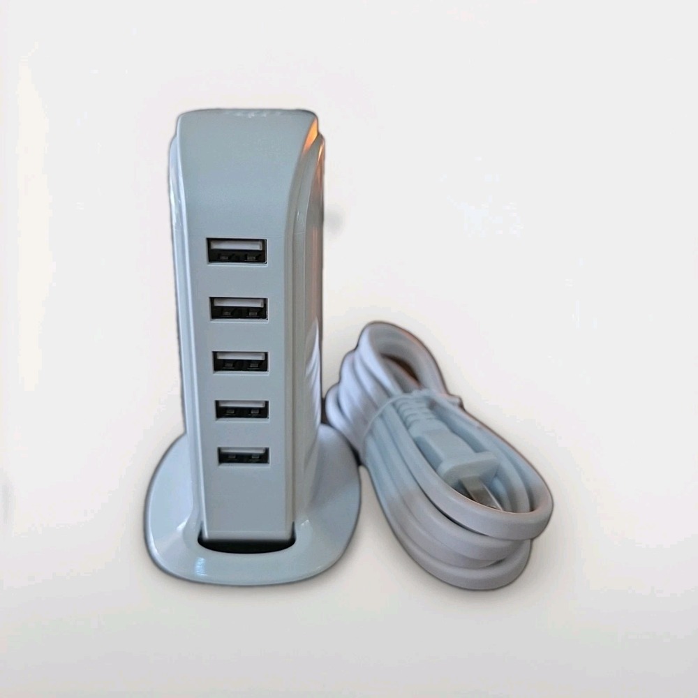 New 5-Port USB Desktop Charging Station Hub Wall Charger for iPhone Android